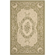 Pemberly Row Polypropylene Cream Indoor Outdoor Rug - 2'7