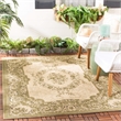 Pemberly Row Polypropylene Cream Indoor Outdoor Rug - 5'3