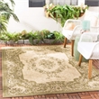 Pemberly Row Polypropylene Cream Indoor Outdoor Rug - 6'7