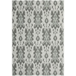 Pemberly Row Polypropylene Light Grey Anthracite Indoor Outdoor Rug - 4' x 5'7