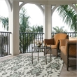 Pemberly Row Polypropylene Light Grey Anthracite Indoor Outdoor Rug - 8' x 11'