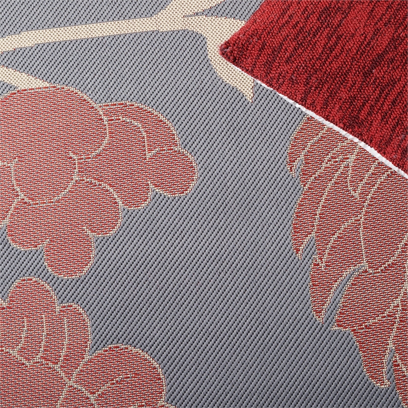 Pemberly Row Polypropylene Anthracite Indoor Outdoor Rug - 2' x 3'7