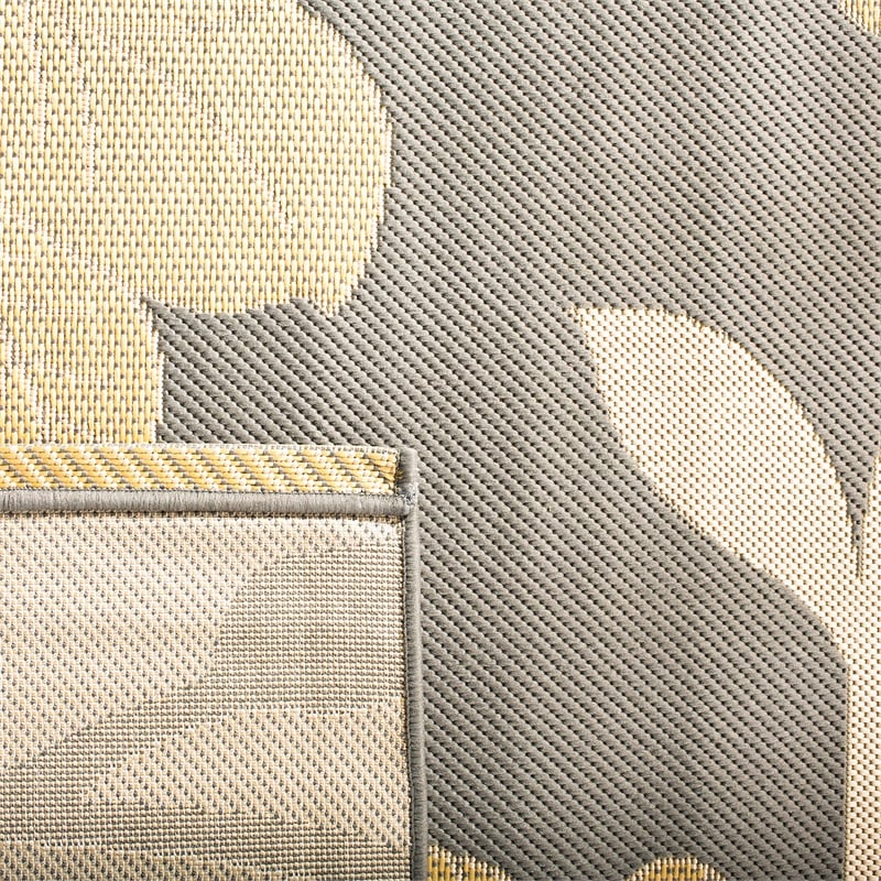 Pemberly Row Polypropylene Anthracite Indoor Outdoor Rug - Runner 2'3