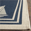 Pemberly Row Polypropylene Navy Indoor Outdoor Rug - 8' x 11'