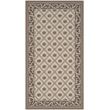 Pemberly Row Polypropylene Beige Indoor Outdoor Rug - 2'7