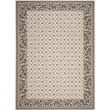 Pemberly Row Polypropylene Beige Indoor Outdoor Rug - 5'3