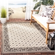 Pemberly Row Polypropylene Beige Indoor Outdoor Rug - 8' x 11'