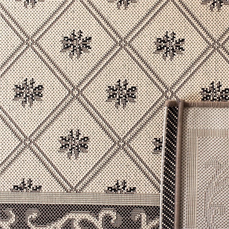 Pemberly Row Polypropylene Beige Indoor Outdoor Rug - 8' x 11'