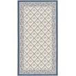 Pemberly Row Polypropylene Beige Indoor Outdoor Rug - 2'7