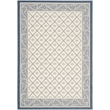 Pemberly Row Polypropylene Beige Indoor Outdoor Rug - 5'3