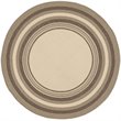 Pemberly Row Polypropylene Beige Indoor Outdoor Rug - Round 5'3