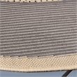 Pemberly Row Polypropylene Grey Indoor Outdoor Rug - Round 7'10