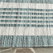 Pemberly Row Polypropylene Grey Indoor Outdoor Rug - Runner 2'3