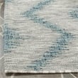 Pemberly Row Polypropylene Grey Indoor Outdoor Rug - 2' x 3'7