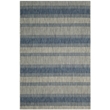 Pemberly Row Polypropylene Grey Indoor Outdoor Rug - 4' x 5'7