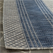 Pemberly Row Polypropylene Grey Indoor Outdoor Rug - 4' x 5'7