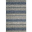 Pemberly Row Polypropylene Grey Indoor Outdoor Rug - 8' x 11'