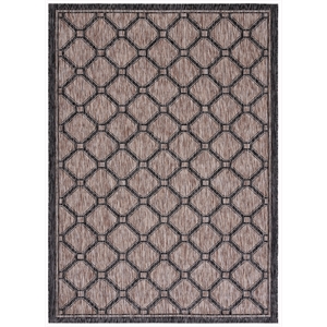 Pemberly Row Polypropylene Natural Indoor Outdoor Rug - 2' x 3'7&quot