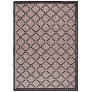 Pemberly Row Polypropylene Natural Indoor Outdoor Rug - 9' x 12'