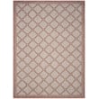 Pemberly Row Polypropylene Red Indoor Outdoor Rug - 8' x 11'