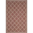 Pemberly Row Polypropylene Red Indoor Outdoor Rug - 9' x 12'