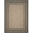 Pemberly Row Polypropylene Natural Indoor Outdoor Rug - 9' x 12'