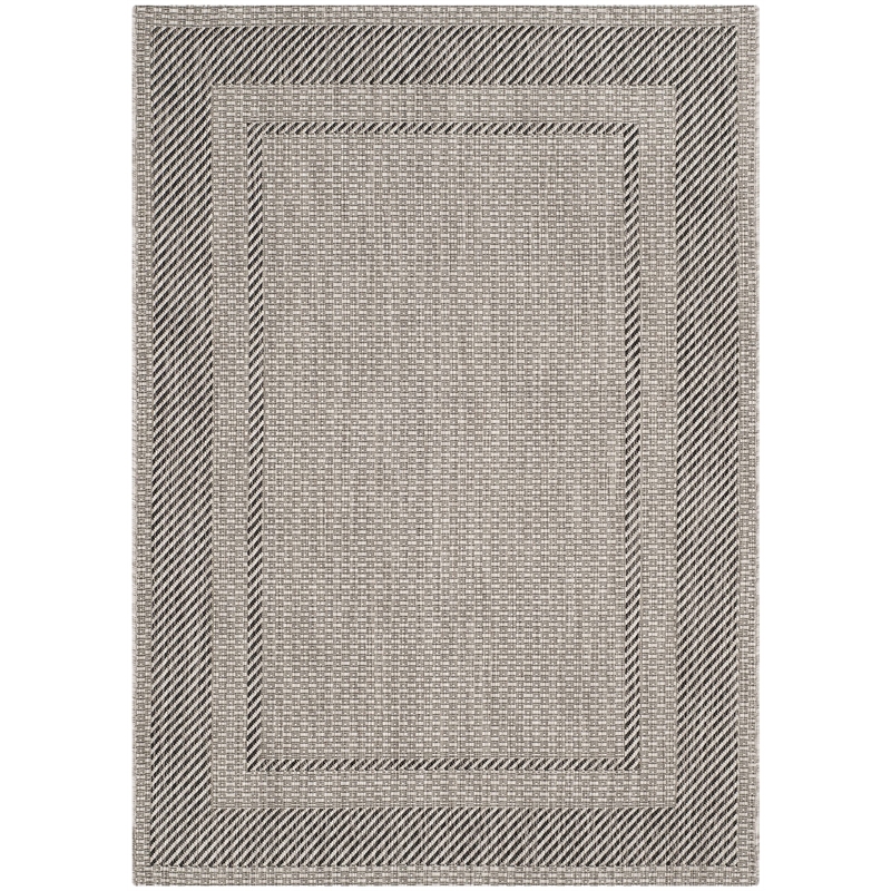 Pemberly Row Polypropylene Beige Indoor Outdoor Rug - 4 x 57