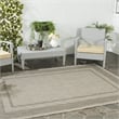 Pemberly Row Polypropylene Beige Indoor Outdoor Rug - 67 x 96