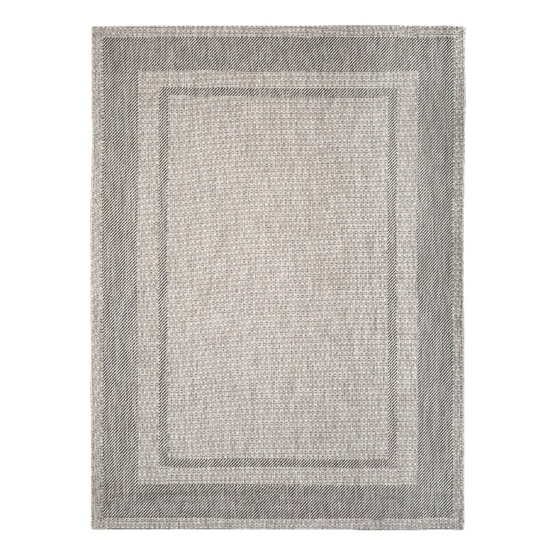 Pemberly Row Polypropylene Beige Indoor Outdoor Rug - 8 x 11