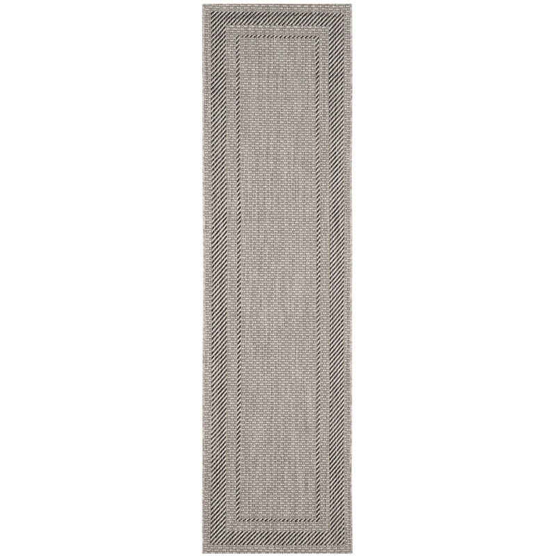 Pemberly Row Polypropylene Beige Indoor Outdoor Rug - Runner 23 x 8