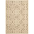 Pemberly Row Polypropylene Cream Indoor Outdoor Rug - 6'7