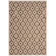 Pemberly Row Polypropylene Cream Indoor Outdoor Rug - 4' x 5'7