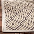 Pemberly Row Polypropylene Cream Indoor Outdoor Rug - 5'3