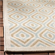 Pemberly Row Polypropylene Cream Indoor Outdoor Rug - 2'7