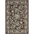 Pemberly Row Polypropylene Chocolate Indoor Outdoor Rug - 4' x 5'7
