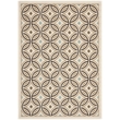 Pemberly Row Polypropylene Cream Indoor Outdoor Rug - 4' x 5'7