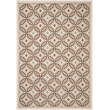 Pemberly Row Polypropylene Cream Indoor Outdoor Rug - 6'7