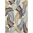 Pemberly Row Polypropylene Cream Indoor Outdoor Rug - 6'7