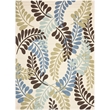 Pemberly Row Polypropylene Cream Indoor Outdoor Rug - 8' x 11'2