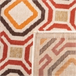 Pemberly Row Polypropylene Creme Indoor Outdoor Rug - 5'3