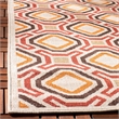 Pemberly Row Polypropylene Creme Indoor Outdoor Rug - 8' x 11'2