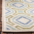 Pemberly Row Polypropylene Cream Indoor Outdoor Rug - 2'7