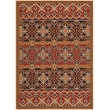 Pemberly Row Polypropylene Red Indoor Outdoor Rug - 5'3