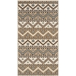 Pemberly Row Polypropylene Creme Indoor Outdoor Rug - 2'7