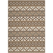 Pemberly Row Polypropylene Creme Indoor Outdoor Rug - 4' x 5'7