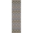 Pemberly Row Polypropylene Blue Indoor Outdoor Rug - Runner 2'3