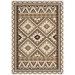 Pemberly Row Polypropylene Creme Indoor Outdoor Rug - 5'3