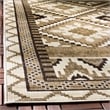 Pemberly Row Polypropylene Creme Indoor Outdoor Rug - 5'3