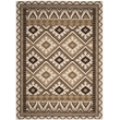 Pemberly Row Polypropylene Creme Indoor Outdoor Rug - 6'7