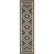 Pemberly Row Polypropylene Green Indoor Outdoor Rug - Runner 2'3